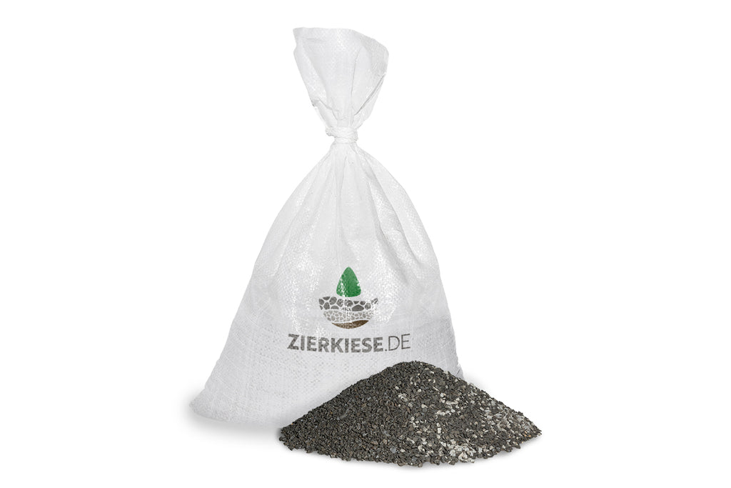 Basaltsplitt schwarz anthrazit