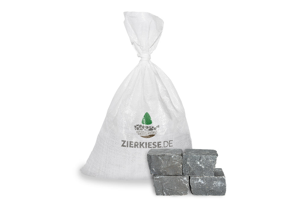 Basalt schwarz Kopfsteinpflaster gesägt Premium Bagira (Vietnam)