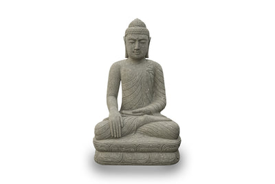 Beispielbild Sitting Buddha the hand on knees 120 cm -- Naturstein- Zierkiese.de