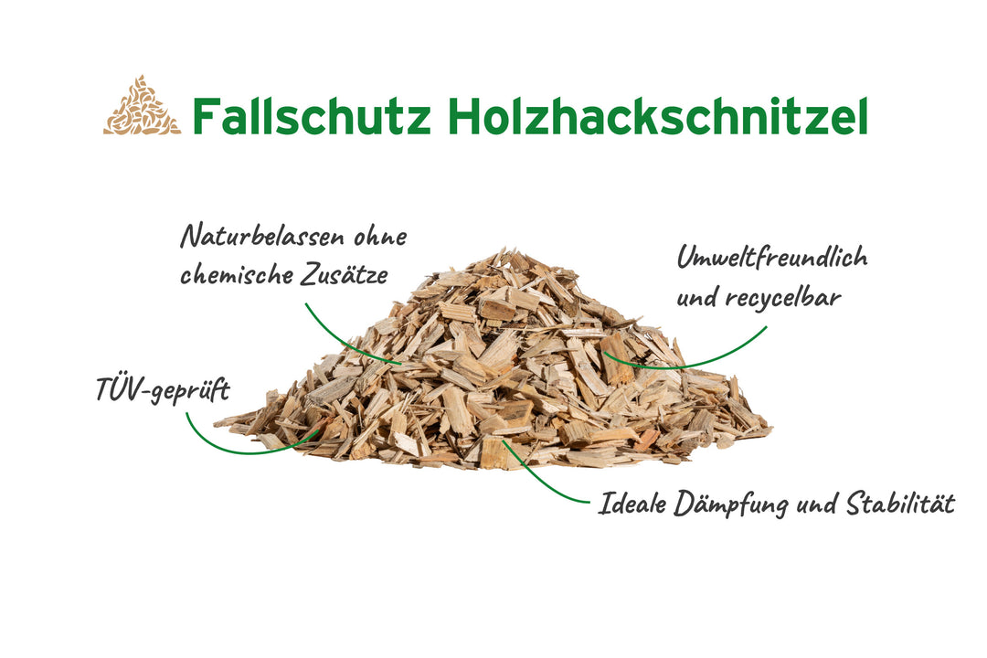 Fallschutz Hackschnitzel kaufen für Spielplatz – Zierkiese.de