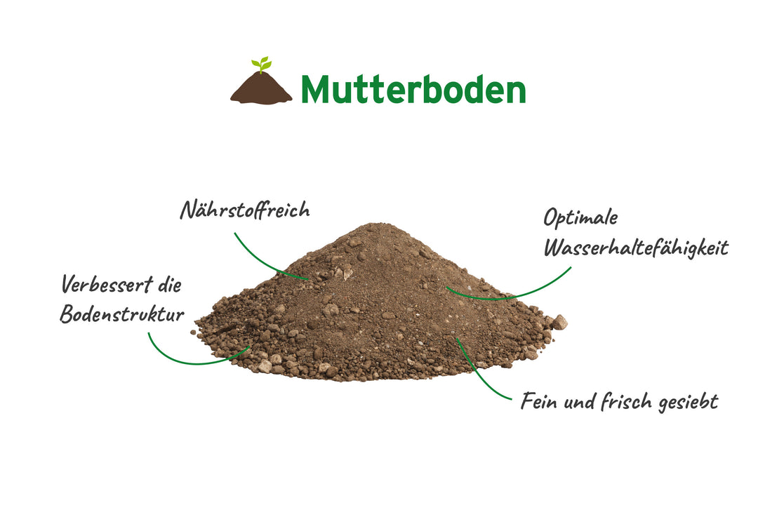 Mutterboden kaufen | Körnung 0-20 mm gesiebt