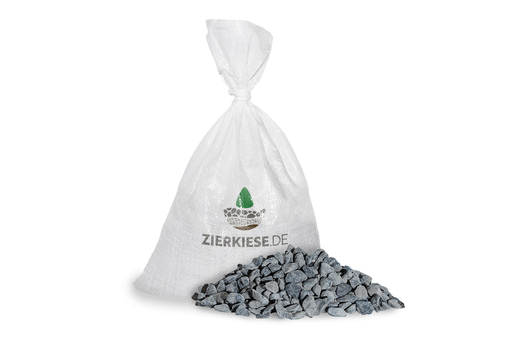 Rundkies Marmor schwarz anthrazit