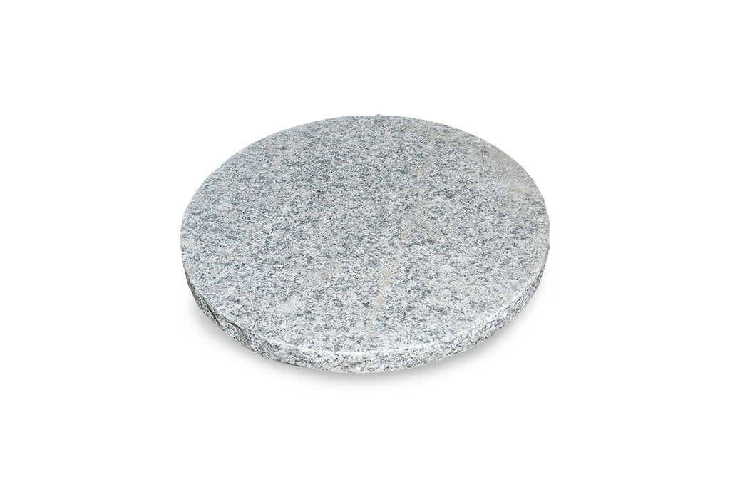 Trittplatte Granit grau rund Step Stone