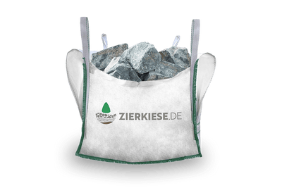 Steingröße 10-40 cm -- Schwarz Anthrazit Stein – Zierkiese.de 