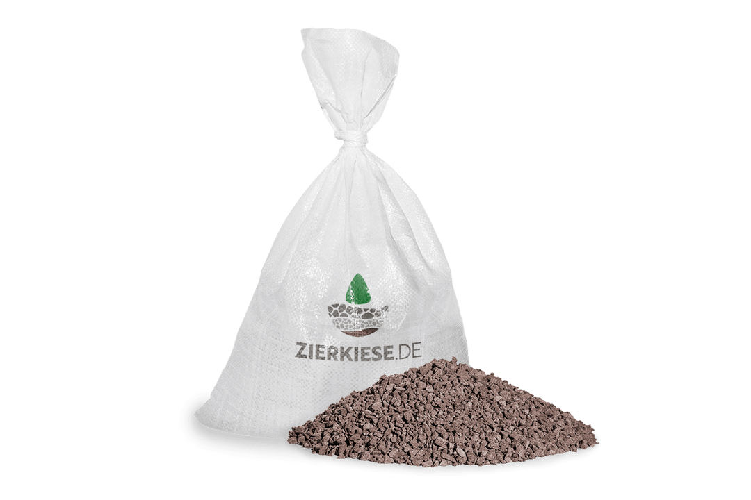 Lava Mulch Rot – Körnung 8-16 Mm, 1000 Liter Im Big Bag, Dauerhafte Mulchschicht Für Beete